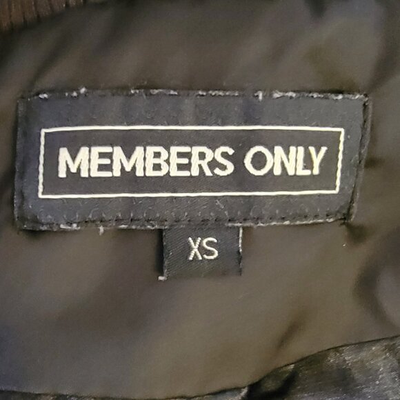 Members Only SATIN Women’s Iconic Racer Jacket Slim Fit Black - Picture 9 of 11